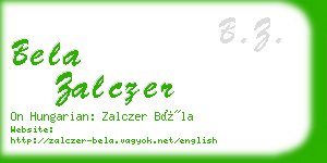 bela zalczer business card